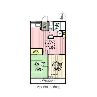 小倉ハイツ【102号室】の間取り