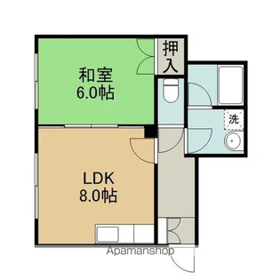 グランネージュJAX【205号室】の間取り