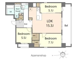 S-RESIDENCE大手門awesome【9階】の間取り