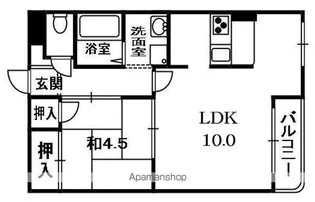 ファーストくずはFK21【4階】の間取り