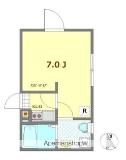 ソラ西国立【1階】の間取り
