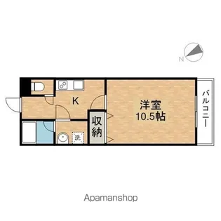 グラン・ユニヴェール【305号室】の間取り