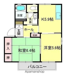 リバーサイドハウス弐番館【202号室】の間取り