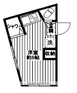 東京都中野区本町3丁目【アパート】の間取り