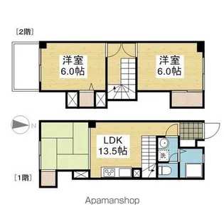 スミタスヴィレッジ空港通Ⅰ【102.号室】の間取り