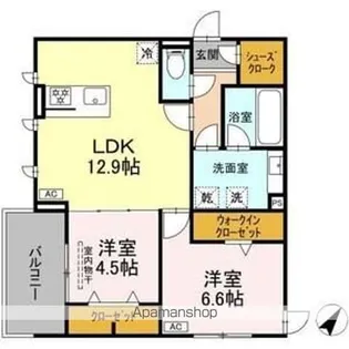 D-SOLIS一社【3階】の間取り