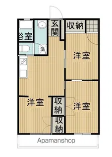 ELEGANCE REW【402号室】の間取り