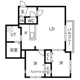 TERRACE SOEN【3階】の間取り