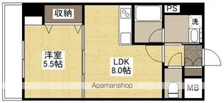 セリオンパレス【5階】の間取り