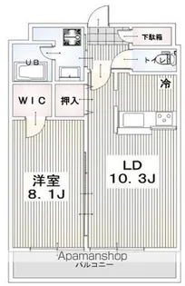 ルレーブ南柏【2階】の間取り