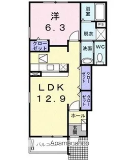 ニューサカエールⅠ【1階】の間取り