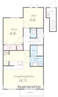 マンジャ・カーサ【2階】の間取り