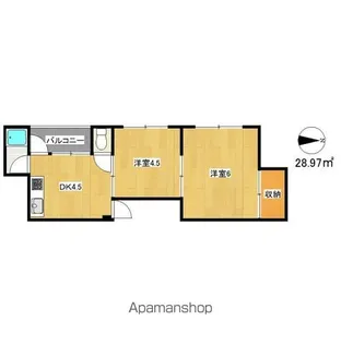 グランビルド長居【5階】の間取り
