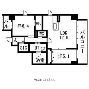 ポルタニグラ大須観音【8階】の間取り