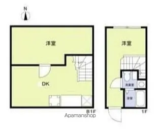 AZ信濃町レジデンス【1階】の間取り