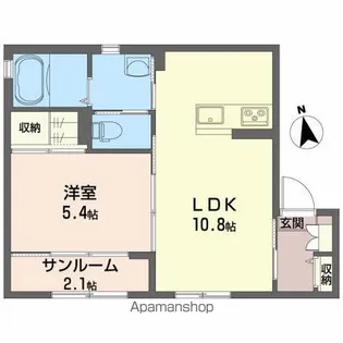 FOUNTAIN HOUSE【1階】の間取り