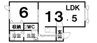 RITERAⅠ(リテラⅠ)【102号室】の間取り
