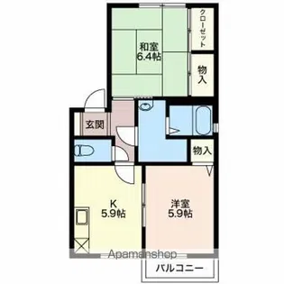 フォーレスマイメール【1階】の間取り