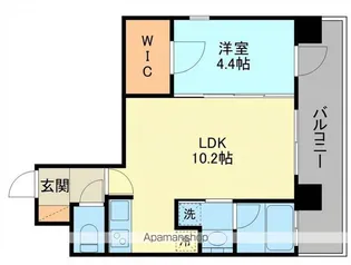 R??Court【405号室】の間取り
