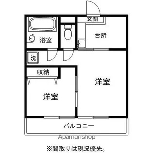 シティパーク【307号室】の間取り