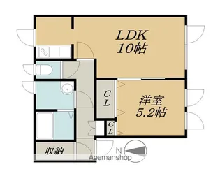 フローリアン【1階】の間取り
