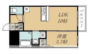 シャーメゾン国見ヶ丘【102号室】の間取り