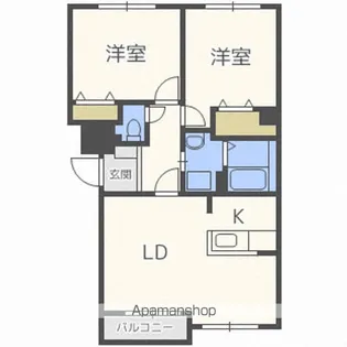 パシフィックプレイスI【2階】の間取り