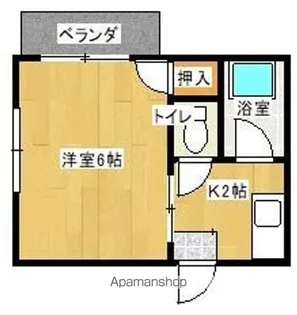 アムールレーブ福重【203号室】の間取り