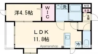 GROWTH AOBA.【4階】の間取り