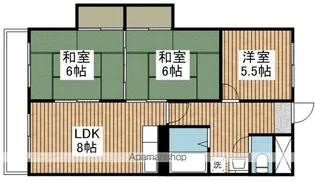 中善ハイツ【5階】の間取り