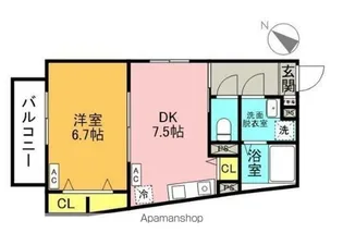 ウエルズ北小岩【2階】の間取り