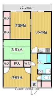 パシオンハイツ【305号室】の間取り