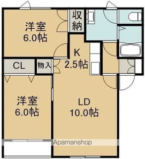 本町レジデンス【201号室】の間取り