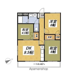 メゾン・ド・ゼフィール【1階】の間取り