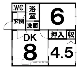 東栄ハウス【D号室】の間取り