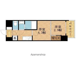 セレニテ東梅田アリエ【14階】の間取り
