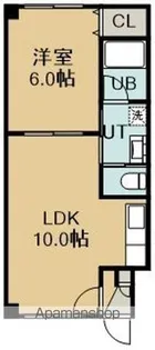 ピュアパレス的場Ⅲ【5階】の間取り