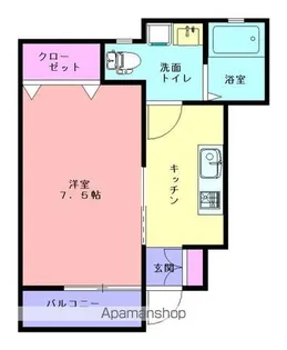 ベルフールA棟【103号室】の間取り