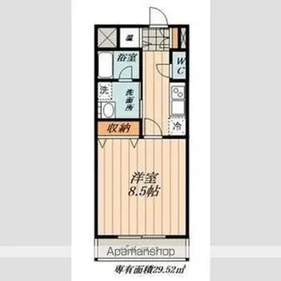 CASTLE HILLS 柳ケ瀬【5階】の間取り