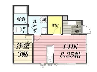PARK HOUSE広面Ⅲ【101号室】の間取り