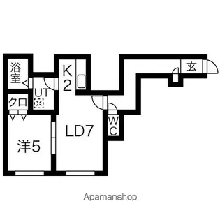 ドゥ・スマイル【202号室】の間取り