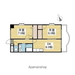 プレステージAC【401.号室】の間取り