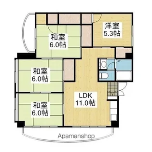 R5マンション【101号室】の間取り