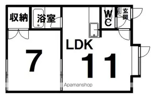 栄光文苑【2階】の間取り