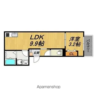 LECOCON江南Ⅲ【2階】の間取り