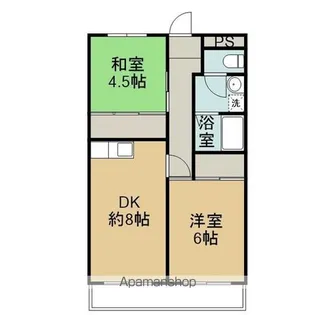 モロマンションA棟【3階】の間取り