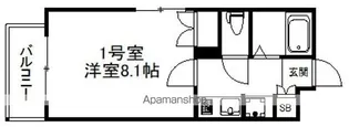 ユアーズ高砂【4階】の間取り