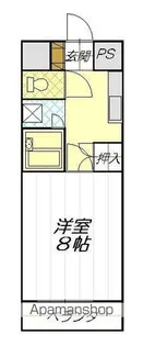 エコール久米【309号室】の間取り