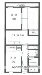 メゾン南小岩【403号室】の間取り