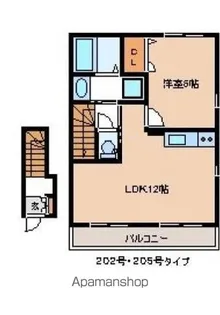 ブルーオーシャン【2階】の間取り